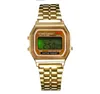 3839 Vintage Digital Wristwatch LED Digital Quartz Wrist Watch Drs Golden Unisex Wrist8927648