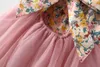 Summer Princess Baby Girl Dress Party Birthday tutu Dress Floral Baptism Dresses For Girls Clothing 0-2y Newborn Clothes Vestido Q0716