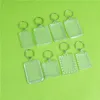 Acryl Keychain Blanks Invoegen Fotoframes en Mouldings Plastic Sleutelhangers Vierkante Rechthoek Hart Circular TX0039