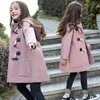 Pink Children Spring Winter For Kids Girl Casual Hooded Coat Outerwear Teenage Thick Outwear Jackets High Quality3149441