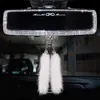 Housses de siège de voiture Bling strass décoration intérieure boîte à mouchoirs en cristal évent parfum clip support de téléphone pendentif accessoires341z