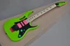 Электрическая гитара клена зеленого тела с пикапом HSH, черное оборудование, может быть настроено