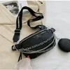 حقائب الخصر الفاخرة سلسلة النساء فاني باك 2021 حقيبة واسعة من مصمم حزام الكتف العلامة