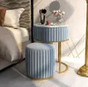 Coiffeuse en marbre et chaise combinée, meubles pour petite famille, Mini tables habillées, commode simple, chambre à coucher