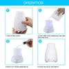 200ML Electric Aroma Diffuser Ultrasonic Air Humidifier Essential Oil Aromatherapy 7 Color Night Light For Home Office 210724