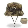 Summer Outdoor Hiking Camping Men's Camouflage Basin Fisherman Hat Sunscreen Bionic Jungle Supplies Hats
