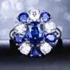 blue sapphire diamond ring white gold
