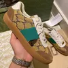 2021 Top Designer par löpare tränare sko kvinnor silke canvas casual sport skor sneaker mode män tumbled läder platt sneakers box stor storlek 35-46