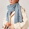 Johnature 2021 Winter Casual Plaid Warm Showl Thicken Dames All Match Tassle 7 Colors Sjaal