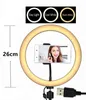Leichte Kamera Telefon Stativ Tragbare Verstellbare Tripode Ständer Halterung mit Ring Licht Für Live Youtube von luz H11175070206