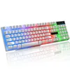 USB Wired Gaming KeyBoards Professional Backlight Keyboard för LOL -spel eller Offcie Rainbow Illuminous Flash Lights Antighosting 2468774