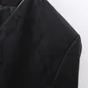 Mulheres elegante blazer veludo manga comprida dupla peito slim cheque de escritório trabalho de escritório terno jaqueta outerwear 210520