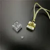 bouteille de parfum de voiture cube pendentif parfum ornement assainisseur d'air diffuseur d'huiles essentielles parfum bouteilles en verre vides ZZA3343