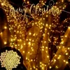 야외 태양열 문자열 빛 300LED 8 모드 태양 램프 방수 정원에 대 한 웨딩 파티 발렌타인 크리스마스 트리 홈