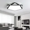 シーリングライト黒/白の幾何学的形状LEDリビングルームの寝室のダイニング現代ランプ屋内照明器具
