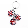 Porte-clés Style Britannique Barbe Pendentif Cadeau Faveur Voiture Royaume-Uni Drapeau Affaires Étrangères Cadeaux Drapeaux Américains Porte-clés T2I52316