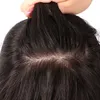 슬릭베이스 휴먼 헤어 토퍼 천연 블랙 컬러 814cm 클립에서 Toupee 조각의 최고 폐쇄 120 여성용 밀도 6903991