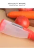 Multifunktionell rostfritt stål peeler kök vegetabiliska verktyg frukt paring kniv med fat lagring hushållsplanering anti-splash hemskalning