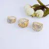 Magnifique perceuse complète cristal gemme anneau mélange Style Multi Design personnalisé femmes bijoux 30 pcs/lot