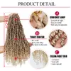 Lans 24 -Zoll -Prelooped Fluffy Häkeln Geflecht Haare Ombre Synthetisches Flechthaar 16strands Passion Häkelhaar8484333