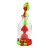 Shisha Hookah Mushroom Hookahs Silikon Slang Joint Glass Bong Dab Höjd 200mm