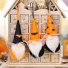 Party Supplies Halloween Decoration Hanging Gnome Ornaments Plush Vampire Spider Pumpkin Tomte Elf Doll Pendant Kid Gift XBJK2107