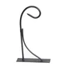 Wrought Iron Wall Hook for Hanging Lantern Bird Feeder Wind Chime Flower Pot Basket Downcurled Plant Bracket Screw Mount