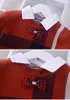 Garçons 2018 chemise chandails col bébé rayure Plaid pull tricot enfants vêtements automne hiver nouveaux enfants chandails garçon vêtements