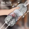 NXY Men masturbator Reusable Vacuum Masturbation Cup Soft Pussy Transparent Vagina Sexy Pocket Male Masturbator Endurance Exercise Sex Toys for Men 1202