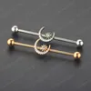 Barbell Brinco Cartilagem Aço Inoxidável 38mm 1 1/2 Polegada Barra Industrial Body Piercing Jóias Para As Mulheres