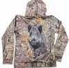 Sonspee Camo Boar Jakt Långärmad Hooded Skjortor 3D Utskrift Hoodie / Sweatshirt / Zipper Man Kvinnor Jungle Wild Tops 210813