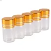 wholesale 100 piezas 2 ml 16 * 26 mm Botellas de vidrio con tapas doradas Mini frascos pequeños Vialsgood qty