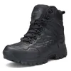 Bottes militaires de marque Hommes Bottes de randonnée en plein air Bottes en caoutchouc antidérapant Tactical Tactical Combat Armée Chaussures de travail Sneakers 210820