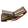 Wallets Genuine PU Leather Wallet Male Short Purse Coin Men Business Office Card Holder High Quality Bifold Slim Small