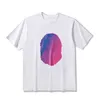 Color Pattern T shirt Summer Round Collar Simple Fashion Creative Short Sleeved Minimalist Print Loose Mens Wear size M-2XL