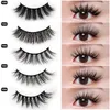 Atacado 10Pairs naturais grossos cílios postianos 10 estilos Faux 3D Mink Fake Eyelash Fluffy Handmade DIY cílios Extensão para as mulheres meninas