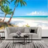 Tapety Po Wallpaper Maldives Morze Widok Kokosowy Drzewo Krajobrazowe Malowidła ściereczka Ścienna Salon TV Sofa Tło Home Decor Fresco