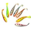 5pcs/Lot 7cm 2.1g Soft Lures Silicone Bait 3D Eyes with Paddle T Tail For Fishing Sea Fishing Pva Swimbait Wobblers Artificial Tackle