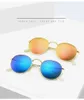 Klasyczne okrągłe okulary przeciwsłoneczne projekt marki Uv400 okulary metal złota rama okularów słonecznych mężczyzn Męskie lustro okulary przeciwsłoneczne Polaroid szklane soczewki 292i