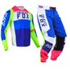 Hassas Fox MX 360 Kila Jersey Pants Motokros Kir Bisiklet MTB ATV Yetişkin Yarış Dişli Seti Siyah7833794