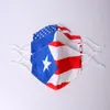 American Flag Face Mask Maschere in cotone per uomo e donna antipolvere antipolvere Protettivo stampato Pentagram FaceMask