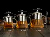 350 550 ml 750 ml Glazen Theepot Sqaure Hittebestendig Puertea Koffie Thee Pot Set Thee-ei Zeef Tetera Theeketel