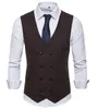 Men's Vests Waist Coat For Men Suit Vest Sleeveless Blazer Gilet Homme Costume Business Casual Wedding Weste Colete Social D90610