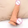 Nxy Sex Products Dildos Stoßdildo Hautgefühl Großartiger realistischer Penis Weiches Material mit Saugspielzeug für Frauen Gürtel an weiblichen Vibratoren 1227