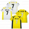 Benutzerdefinierte DWAYNE HASKINS 7 # Bullis Football Jersey Herren genäht weiß gelb Größe S-4XL Top-Qualität