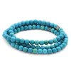 Tesbihane à la fois bracelet-both collier Rosaire 99lu turquoise en pierre naturelle bijoux en pierre