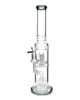 Vintage 15inch Pulsar Showerhead Perc Glass Bong Water HOOKAH Pipes Dab Rig Smoking Oil Burner With Bowl can put customer logo