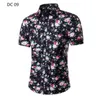 Camicie eleganti da uomo Camicia hawaiana da uomo Camicia casual da uomo Camisa Masculina Stampata Spiaggia Manica corta Abiti da uomo estivi 2021 Taglia asiatica M-3XL