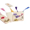 Закладка Coloffice Creative Dried Flower Real Bamboo Wind Wind Beautiful Stationery Gifts для друга Офис поставки 1 шт.