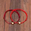 2022 new Gold Color Heart Bracelet Silver Handmade Jewelry Multicolor Rope Adjustable String Lucky Bracelet For Women Children